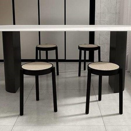 STACKABLE RATTEN STOOL